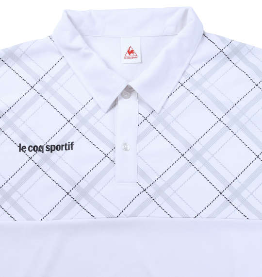 LE COQ SPORTIF サンスクリーン半袖ポロシャツ ホワイト