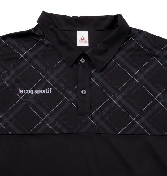 LE COQ SPORTIF サンスクリーン半袖ポロシャツ ブラック