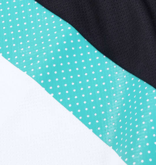 LE COQ SPORTIF サンスクリーン半袖Tシャツ ホワイト×ブラック
