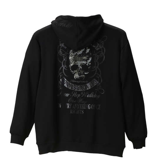 Roen grande カモフラスカルフルジップパーカー ブラック