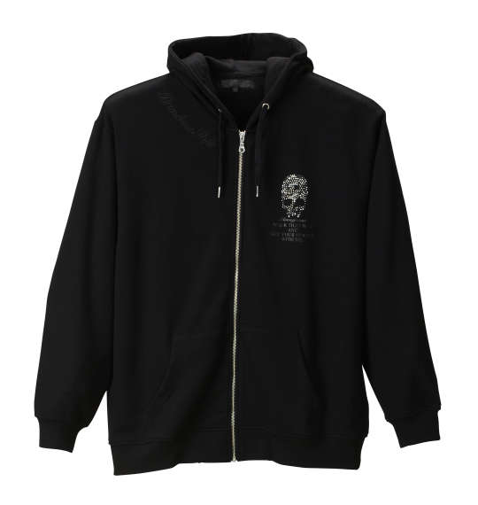 Roen grande カモフラスカルフルジップパーカー ブラック