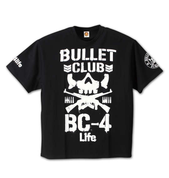 新日本プロレス BULLET CLUB 4Life半袖Tシャツ ブラック