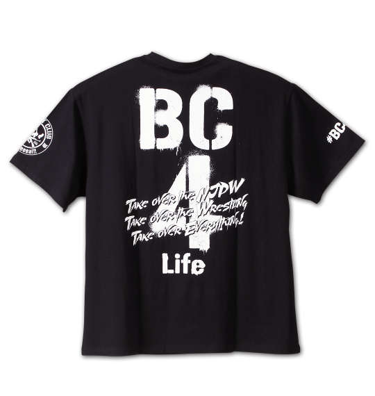 新日本プロレス BULLET CLUB 4Life半袖Tシャツ ブラック