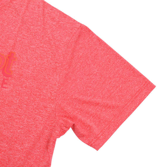 Marmot ヘザーマーモットロゴ半袖Tシャツ スカーレット