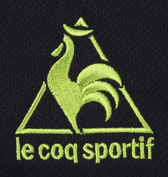 LE COQ SPORTIF ハーフジップ半袖シャツ ブラック