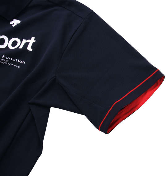 DESCENTE タフポロライト半袖ポロシャツ ネイビー