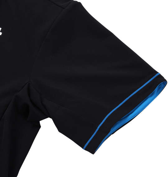 DESCENTE タフポロライト半袖ポロシャツ ブラック