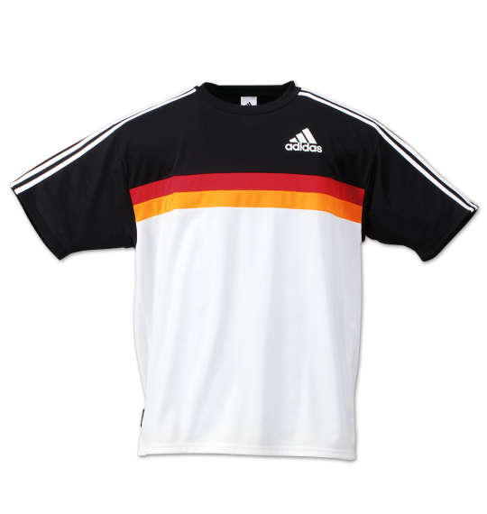 adidas 半袖Tシャツ ホワイト×ブラック