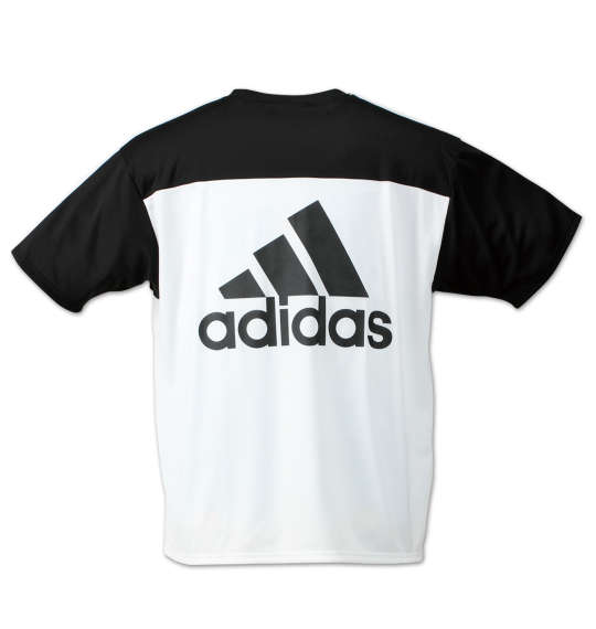 adidas 半袖Tシャツ ホワイト×ブラック