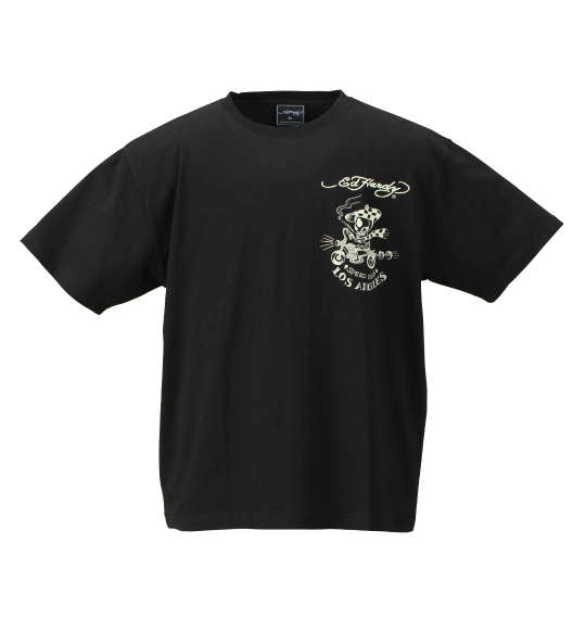 Ed Hardy 半袖Tシャツ ブラック×ベージュ