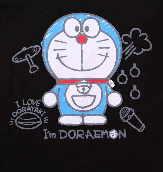 I'm Doraemon 長袖Tシャツ ブラック