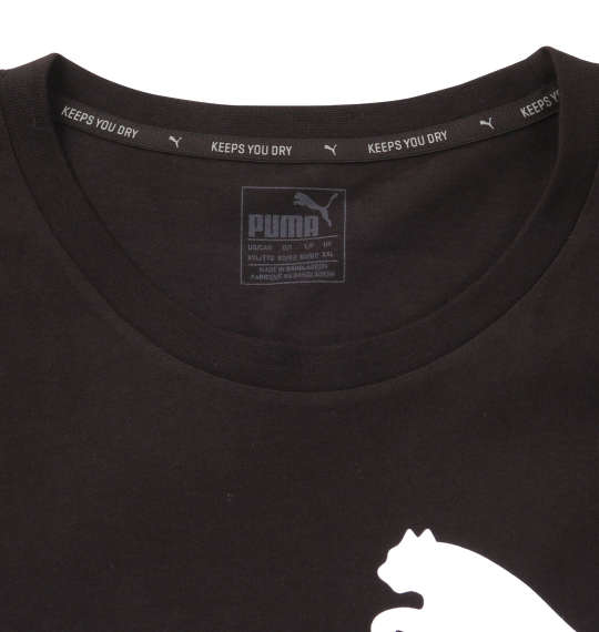 PUMA エッセンシャルNO.1ロゴ半袖Tシャツ コットンブラック