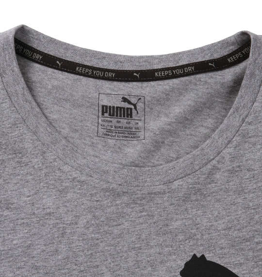 PUMA エッセンシャルNO.1ロゴ半袖Tシャツ ミディアムグレーヘザー