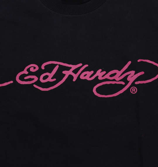 Ed Hardy プリント半袖Tシャツ ブラック