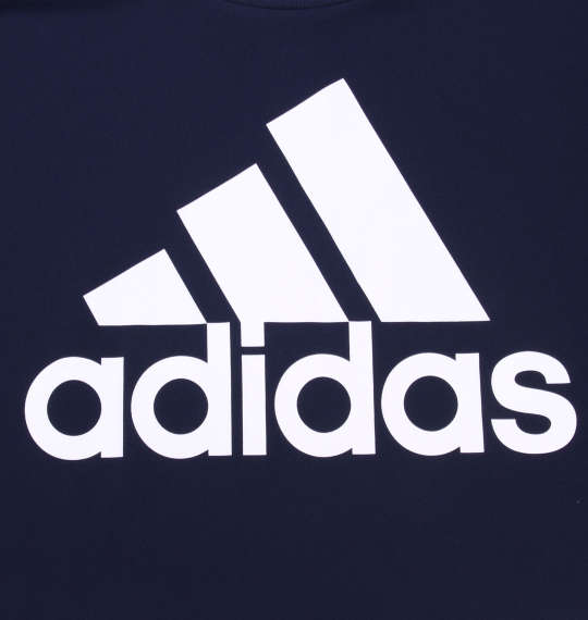 adidas カラーブロック切替半袖Tシャツ ネイビー×ホワイト