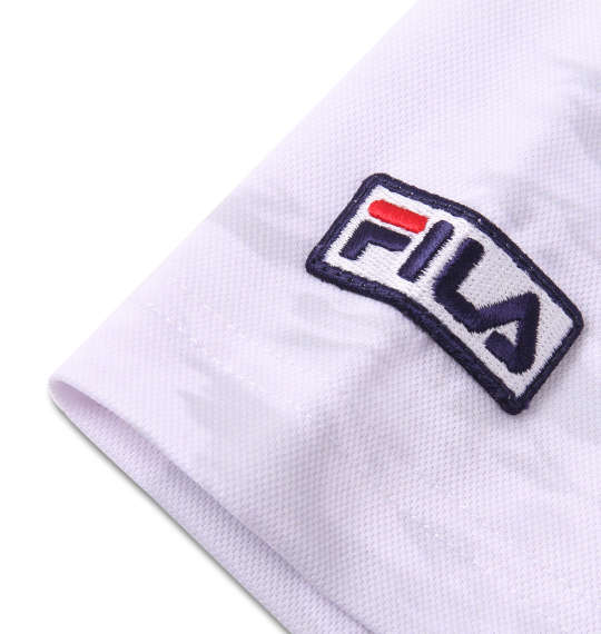 FILA GOLF カモ柄半袖シャツ+インナーセット ホワイト×ネイビー