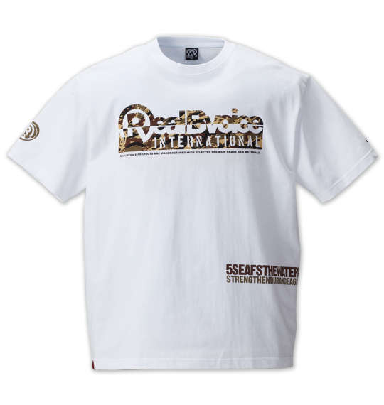 RealBvoice RBV BIG CAMO半袖Tシャツ ホワイト