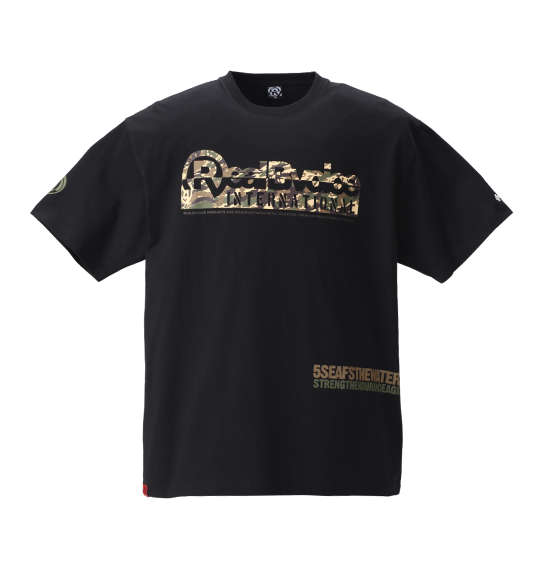 RealBvoice RBV BIG CAMO半袖Tシャツ ブラック