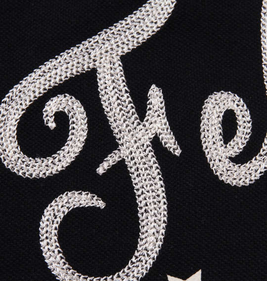 FELIX THE CAT 鹿の子チェーン刺繍&プリント半袖ポロシャツ ブラック
