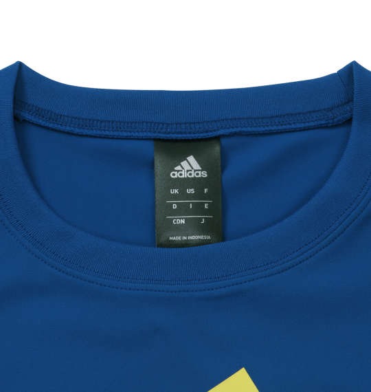 adidas ビッグロゴ半袖Tシャツ ネイビー×ロイヤル