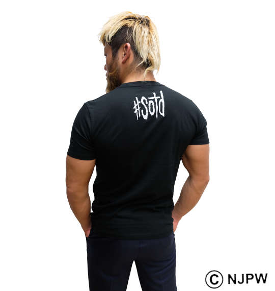 新日本プロレス SANADA「OTRA」半袖Tシャツ ブラック