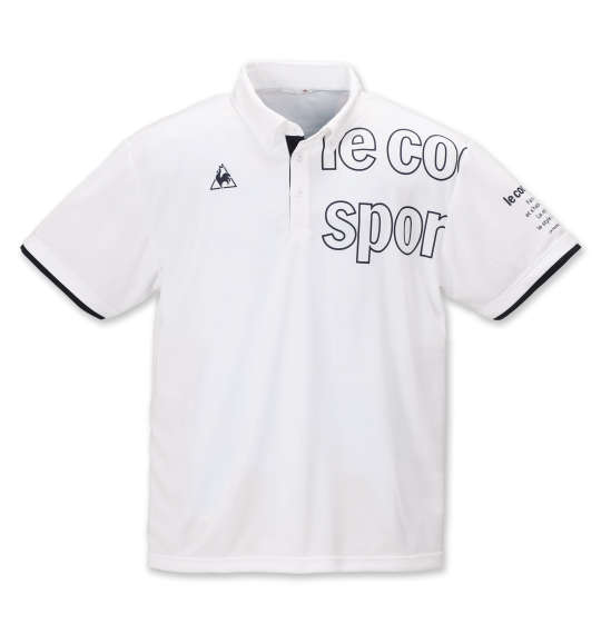 LE COQ SPORTIF ソフトダブルメッシュ半袖ポロシャツ ホワイト
