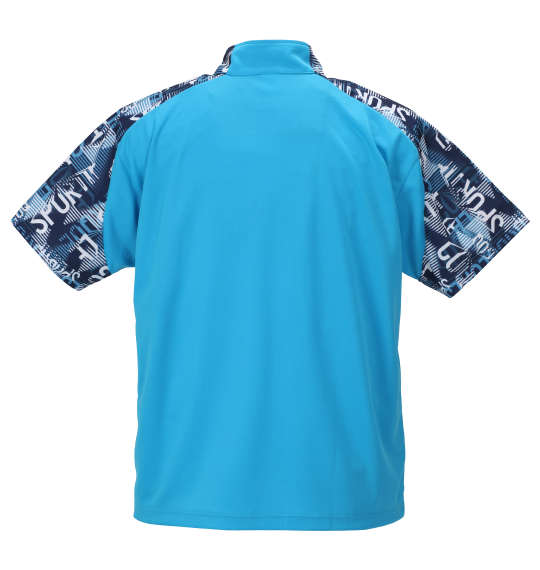 LE COQ SPORTIF サンスクリーンピンメッシュハーフジップ半袖シャツ ブルードゥアジュール