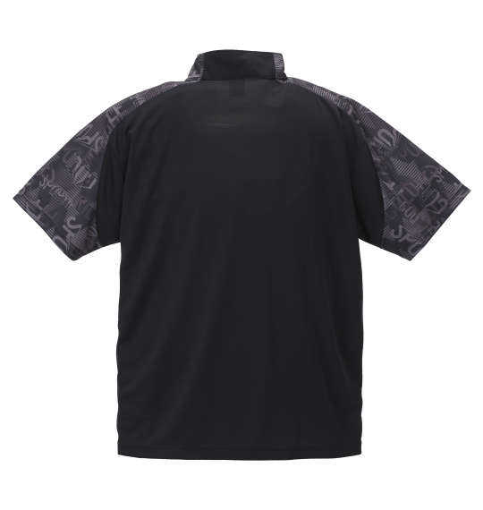 LE COQ SPORTIF サンスクリーンピンメッシュハーフジップ半袖シャツ ブラック