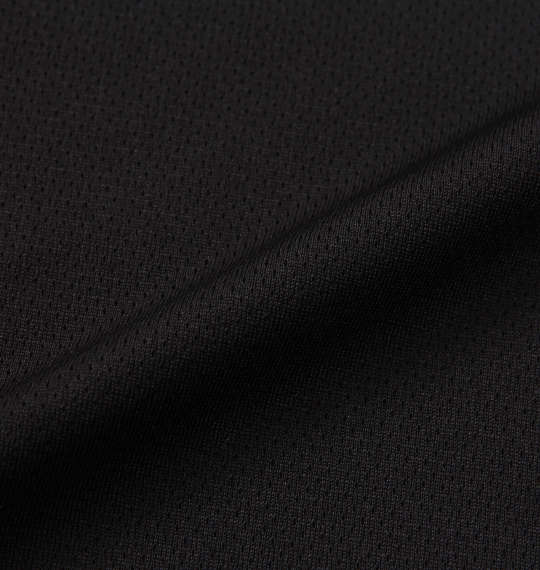 LE COQ SPORTIF サンスクリーンピンメッシュハーフジップ半袖シャツ ブラック
