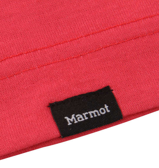 Marmot グラデーションマーヴィン半袖Tシャツ レッド×ネイビー