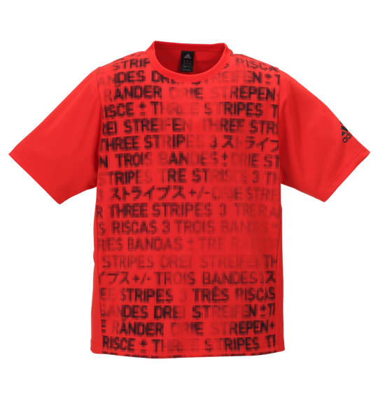 adidas グラフィック半袖Tシャツ レッド