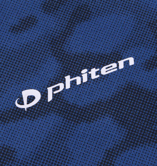 Phiten DRYメッシュカモフラ柄半袖Tシャツ ネイビー