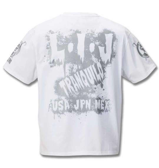 新日本プロレス BUSHI×L・I・J「MIST」半袖Tシャツ(ホワイト×シルバー) ホワイト