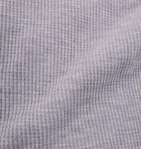 EDWIN ワッフルフェルト刺繍長袖Tシャツ グレー