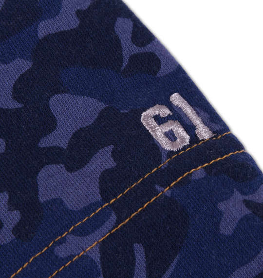 EDWIN ミニ裏毛カモフラ柄プリントパンツ ネイビー系