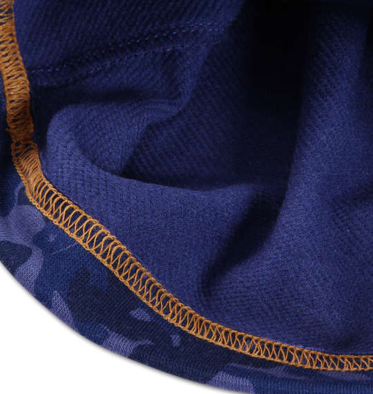 EDWIN ミニ裏毛カモフラ柄プリントパンツ ネイビー系