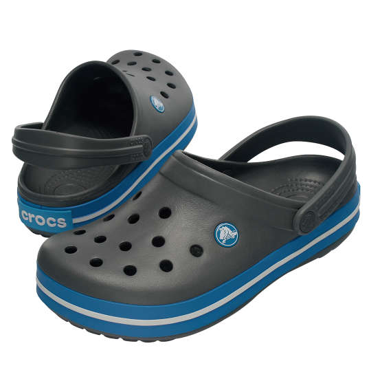 crocs サンダル(クロックバンドクロッグ) チャコール×オーシャン