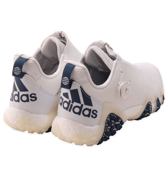 adidas golf ゴルフシューズ(コードカオス22BOA) フットウェアホワイト×クルーネイビー×クリスタルホワイト