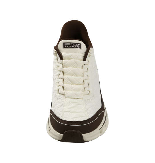 SKECHERS スニーカー(SLIP-INS GO WALK GLIDE-STEP2.0-COZY WALKER) アイボリー×ブラウン