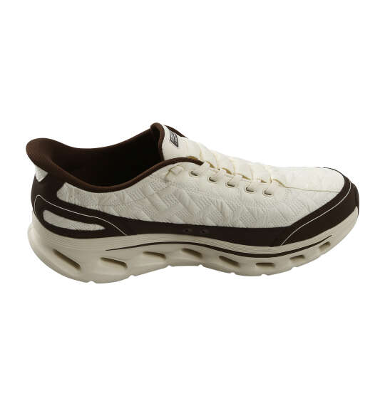 SKECHERS スニーカー(SLIP-INS GO WALK GLIDE-STEP2.0-COZY WALKER) アイボリー×ブラウン