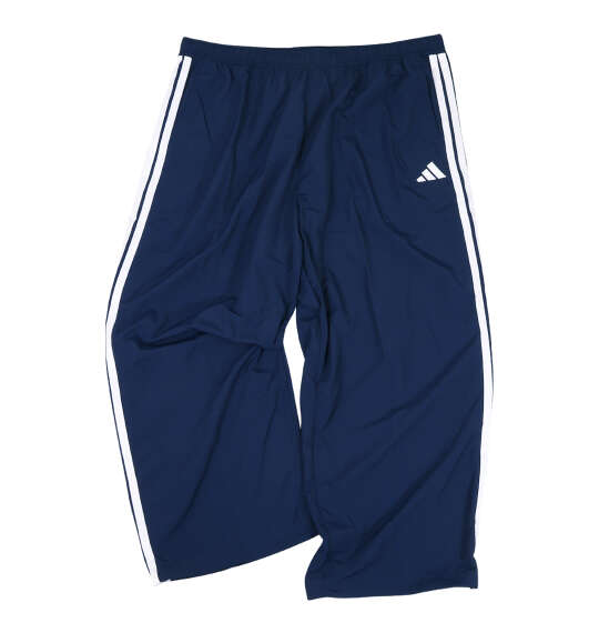 adidas 3ST WVウーブントラックパンツ ナイトインディゴ×ホワイト