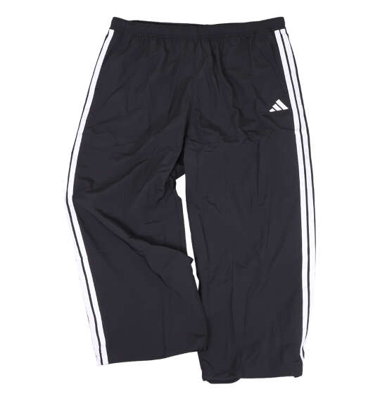 adidas 3ST WVウーブントラックパンツ ブラック×ホワイト