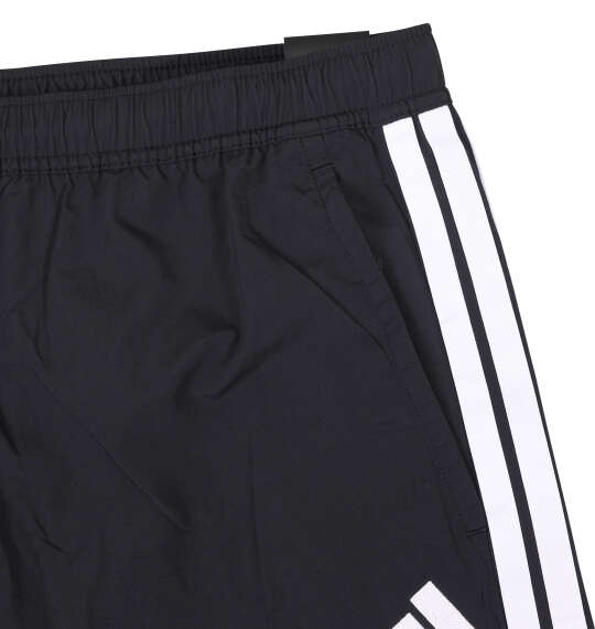 adidas 3ST WVウーブントラックパンツ ブラック×ホワイト