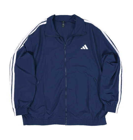 adidas 3ST WVウーブントラックジャケット ナイトインディゴ×ホワイト