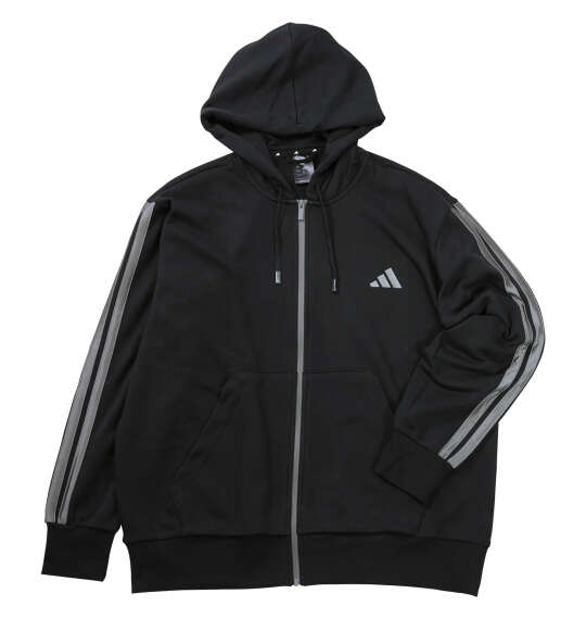 adidas ESS HLD FZスウェットフーディ ブラック