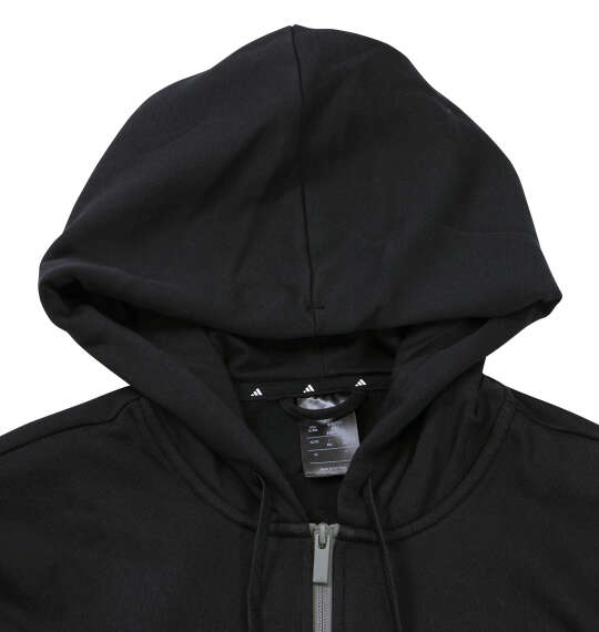adidas ESS HLD FZスウェットフーディ ブラック