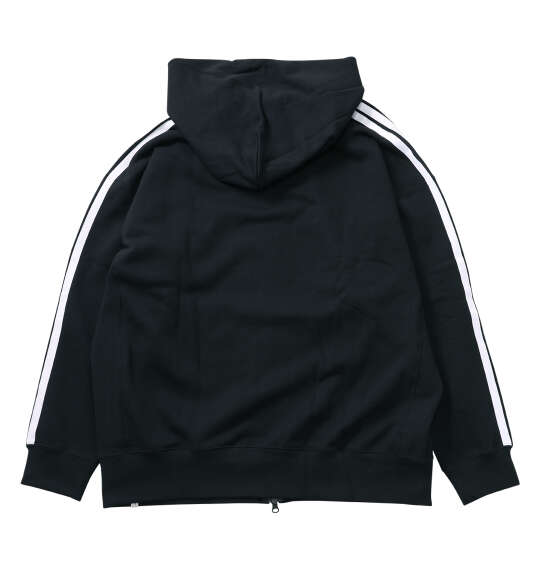 adidas ESS+3Sスウェットフルジップフーディ ブラック