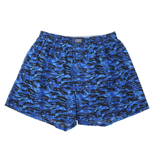 JOCKEY 2Pカモフラ柄×ドット柄トランクス ブルー系×ネイビー系