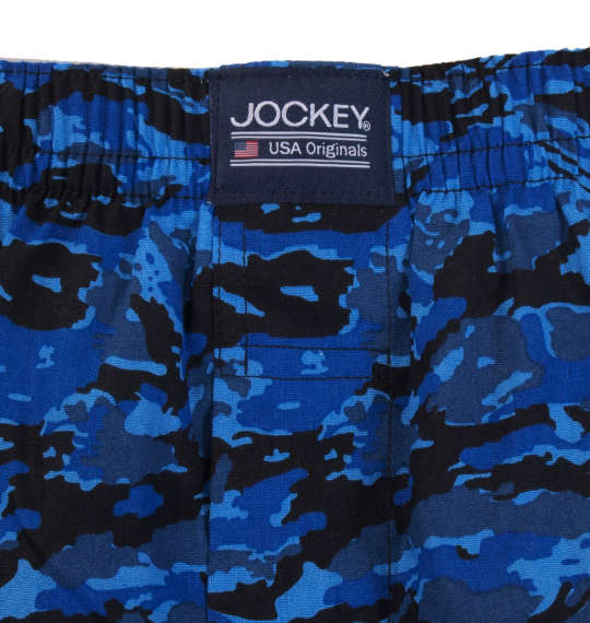JOCKEY 2Pカモフラ柄×ドット柄トランクス ブルー系×ネイビー系