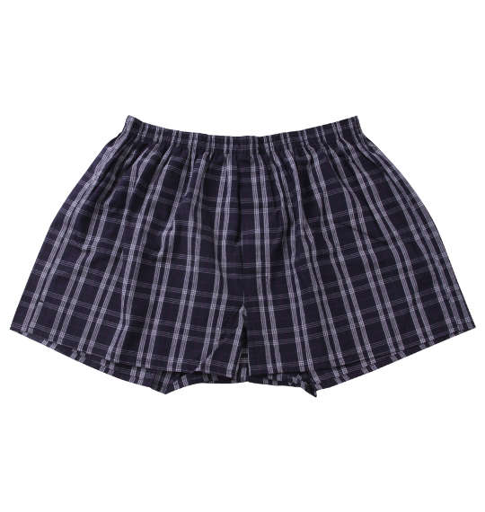 Take More 2P先染め布帛トランクス パープル系チェック×グリーン系チェック